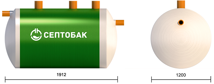 Септобак БИО 2.0 размеры
