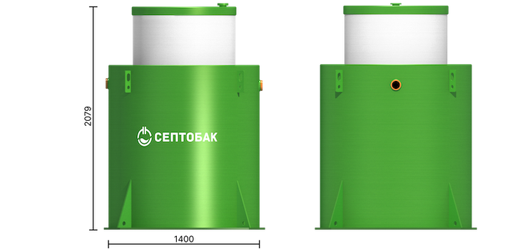 Септобак ЭКО 12+ размеры